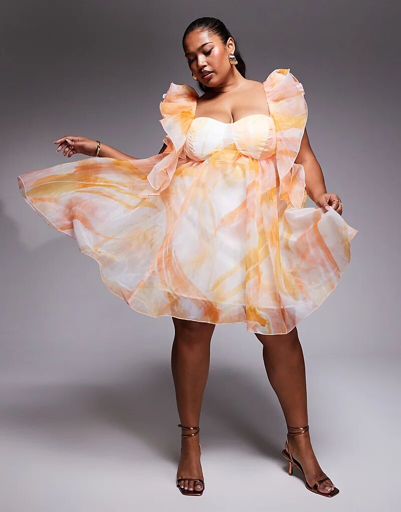 Платье-миниатюрное Curve Baby Doll из органзы с цветочным принтом оранжевого цвета ASOS LUXE
Платье-миниатюрное Curve Baby Doll из органзы с цветочным принтом оранжевого цвета ASOS LUXE