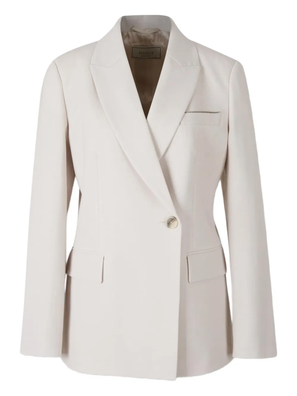 Двубортный пиджак Peserico, нейтральный
Двубортный пиджак Peserico, нейтральный