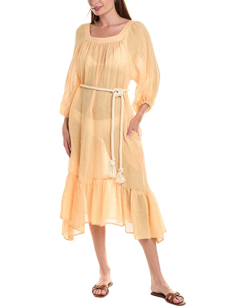 Платье миди из смеси льна Lisa Marie Fernandez Laure, оранжевый
Платье миди из смеси льна Lisa Marie Fernandez Laure, оранжевый