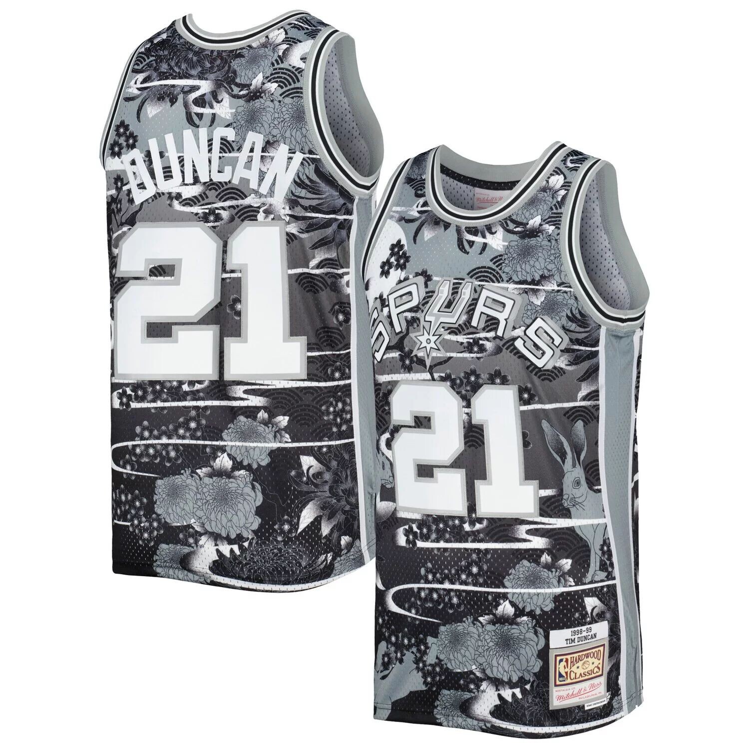 Мужская футболка Mitchell & Ness Tim Duncan Silver San Antonio Spurs Hardwood Classics Lunar New Year Swingman Jersey
Мужская футболка Mitchell & Ness Tim Duncan Silver San Antonio Spurs Hardwood Classics Lunar New Year Swingman Jersey