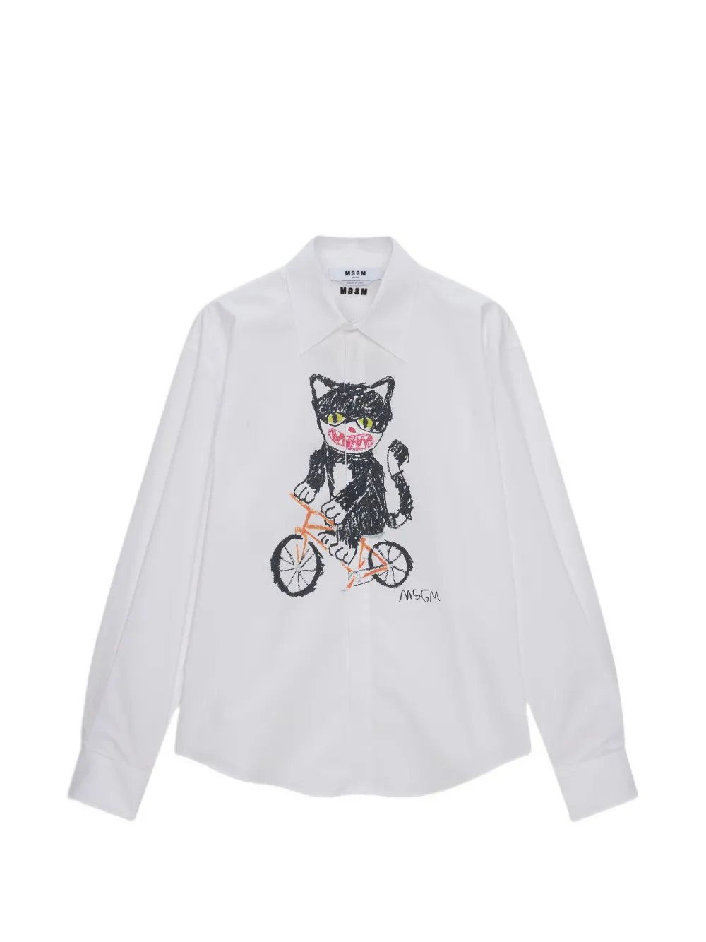 Рубашка с принтом кошки Msgm, белый
Рубашка с принтом кошки Msgm, белый