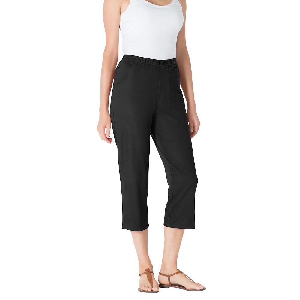 Женщина в женских капри размера плюс миниатюрных джинсов Fineline Woman Within, черный
Женщина в женских капри размера плюс миниатюрных джинсов Fineline Woman Within, черный