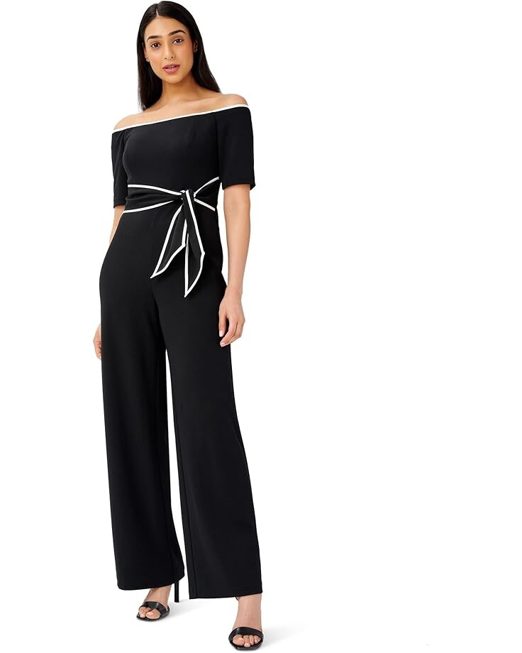 Комбинезон Adrianna Papell Off-the-Shoulder Knit Crepe Tie Waist Jumpsuit, черный
Комбинезон Adrianna Papell Off-the-Shoulder Knit Crepe Tie Waist Jumpsuit, черный