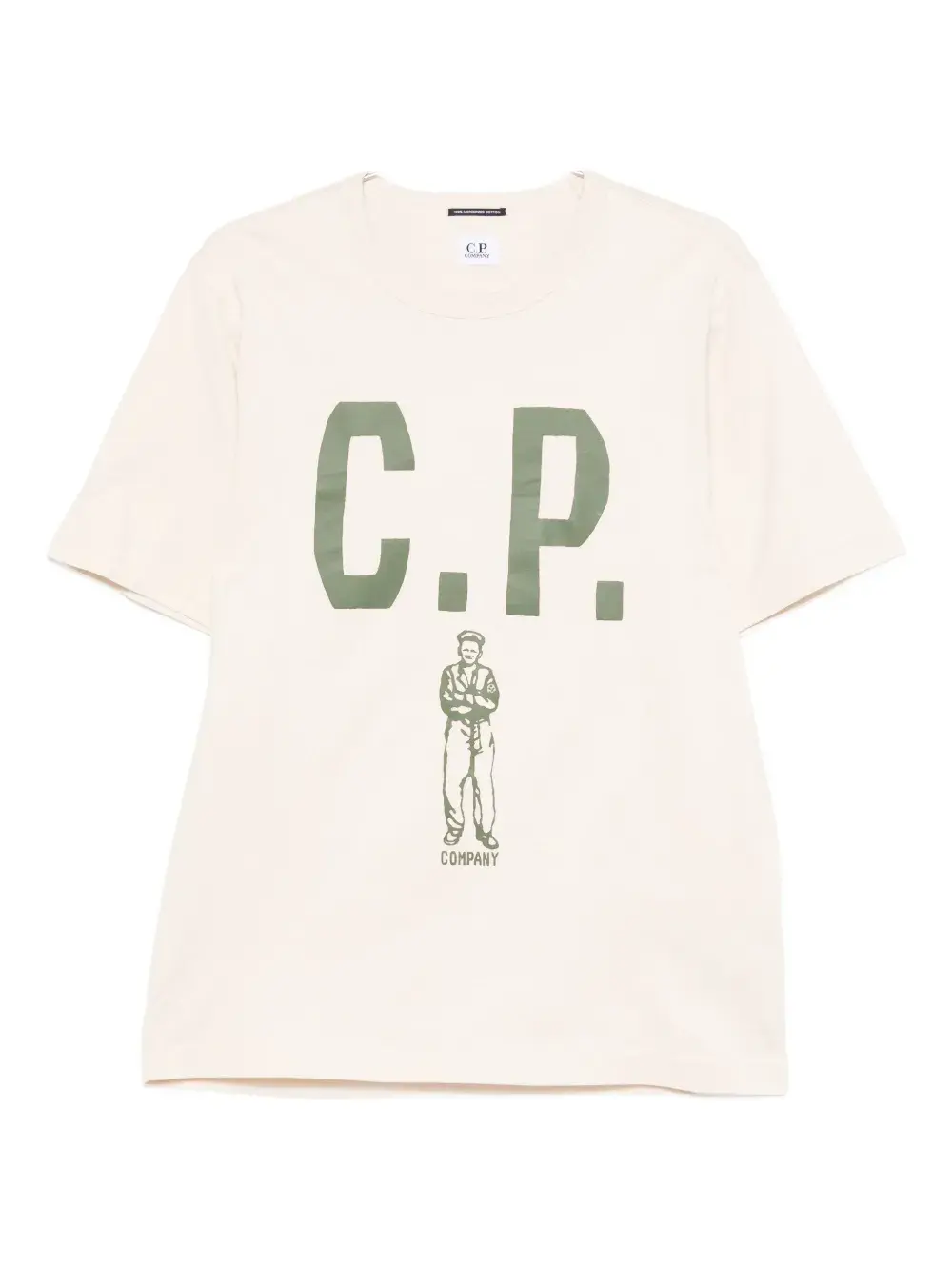 Футболка с круглым вырезом C.P. Company, бежевый
Футболка с круглым вырезом C.P. Company, бежевый
