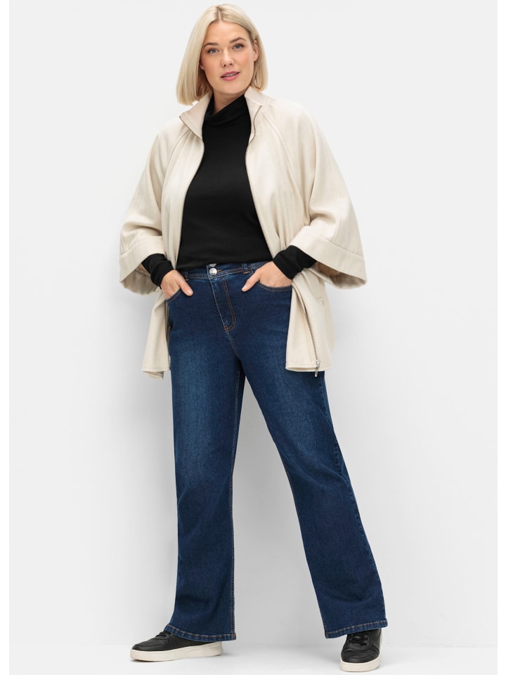 Джинсы sheego, темно-синий деним
Джинсы sheego, темно-синий деним