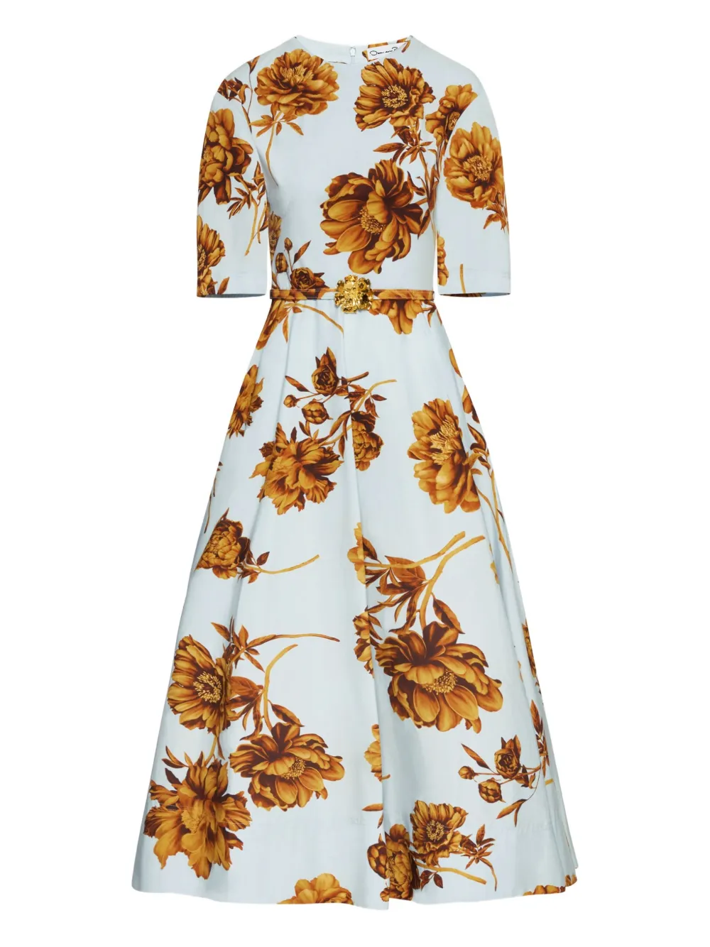 Платье с поясом и цветочным принтом Oscar de la Renta, синий
Платье с поясом и цветочным принтом Oscar de la Renta, синий
