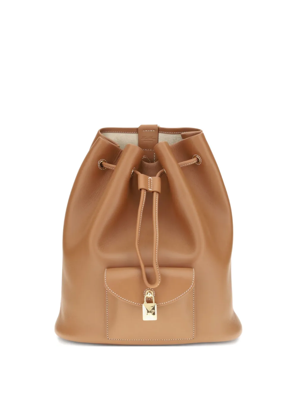 Кожаный рюкзак с завязкой Loro Piana, коричневый
Кожаный рюкзак с завязкой Loro Piana, коричневый