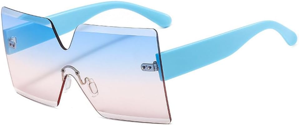 Женские солнцезащитные очки без оправы, большие солнцезащитные очки UV400, модные очки для женщин с защитой от УФ-излучения UV400, синие, сине-розовые, одни TYUVIVO, Blue-bluepink
Женские солнцезащитные очки без оправы, большие солнцезащитные очки UV400, модные очки для женщин с защитой от УФ-излучения UV400, синие, сине-розовые, одни TYUVIVO, Blue-bluepink