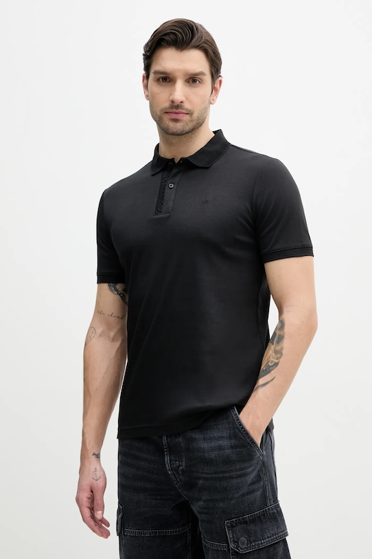 Хлопковая поло Calvin Klein, черный
Хлопковая поло Calvin Klein, черный