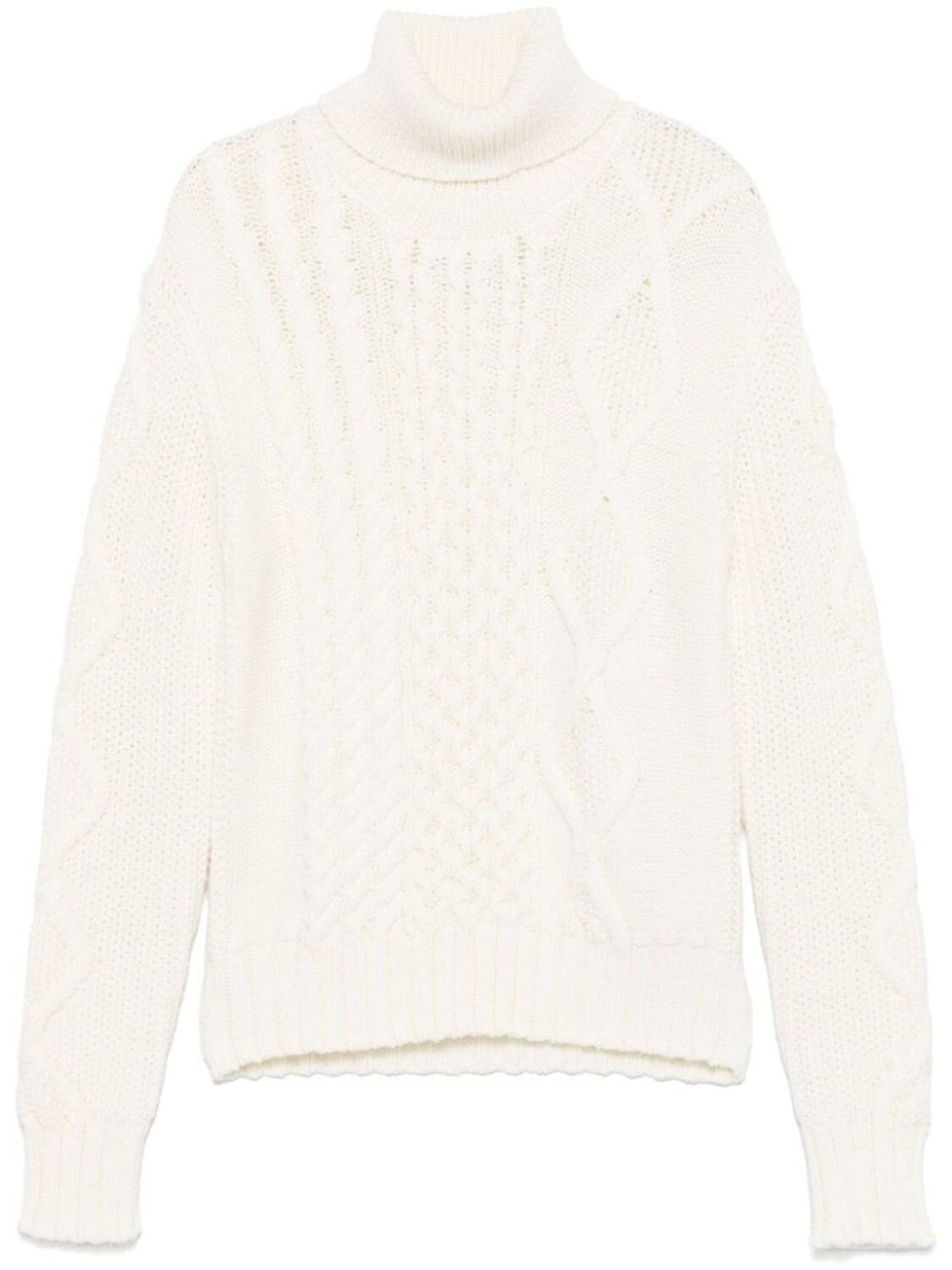 Шерстяной свитер с высоким воротом Moncler, белый
Шерстяной свитер с высоким воротом Moncler, белый