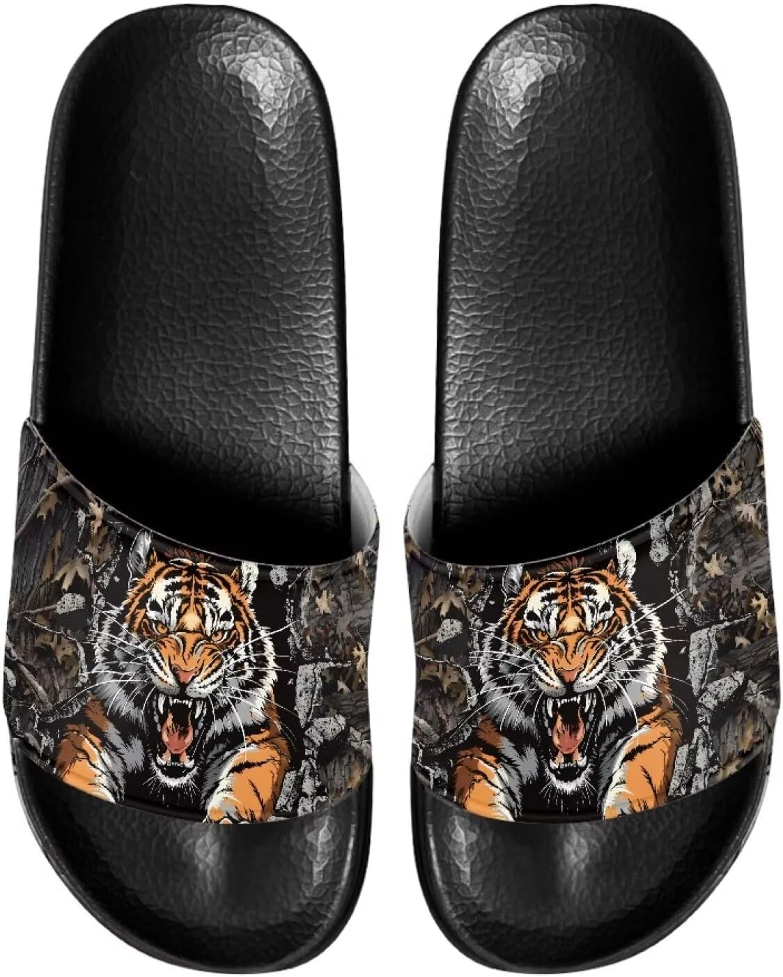 Мужские шлепанцы сандалии Стильные летние тапочки Повседневные пляжные шлепанцы Нескользящие тапочки для ванной Pugasmiru, Fierce Tiger Pattern
Мужские шлепанцы сандалии Стильные летние тапочки Повседневные пляжные шлепанцы Нескользящие тапочки для ванной Pugasmiru, Fierce Tiger Pattern