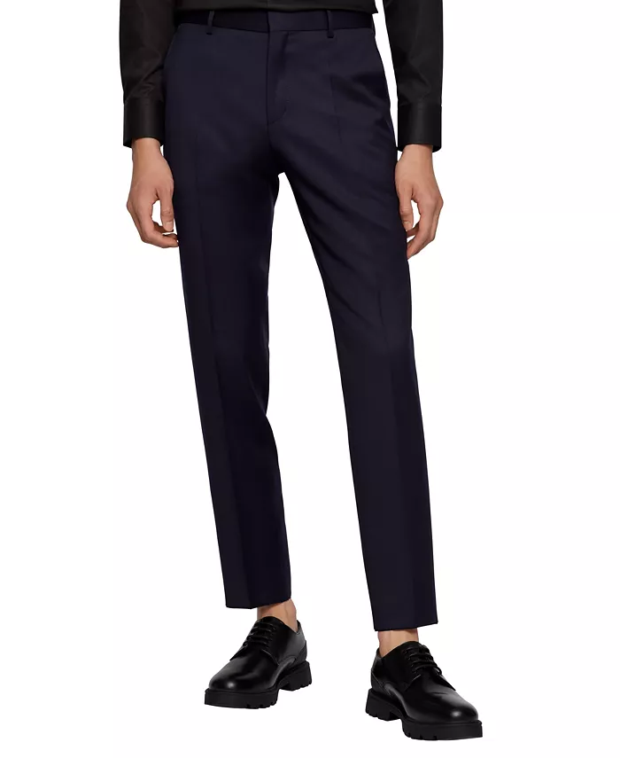 BOSS Мужские классические брюки Hugo Boss, синий 
BOSS Мужские классические брюки Hugo Boss, синий