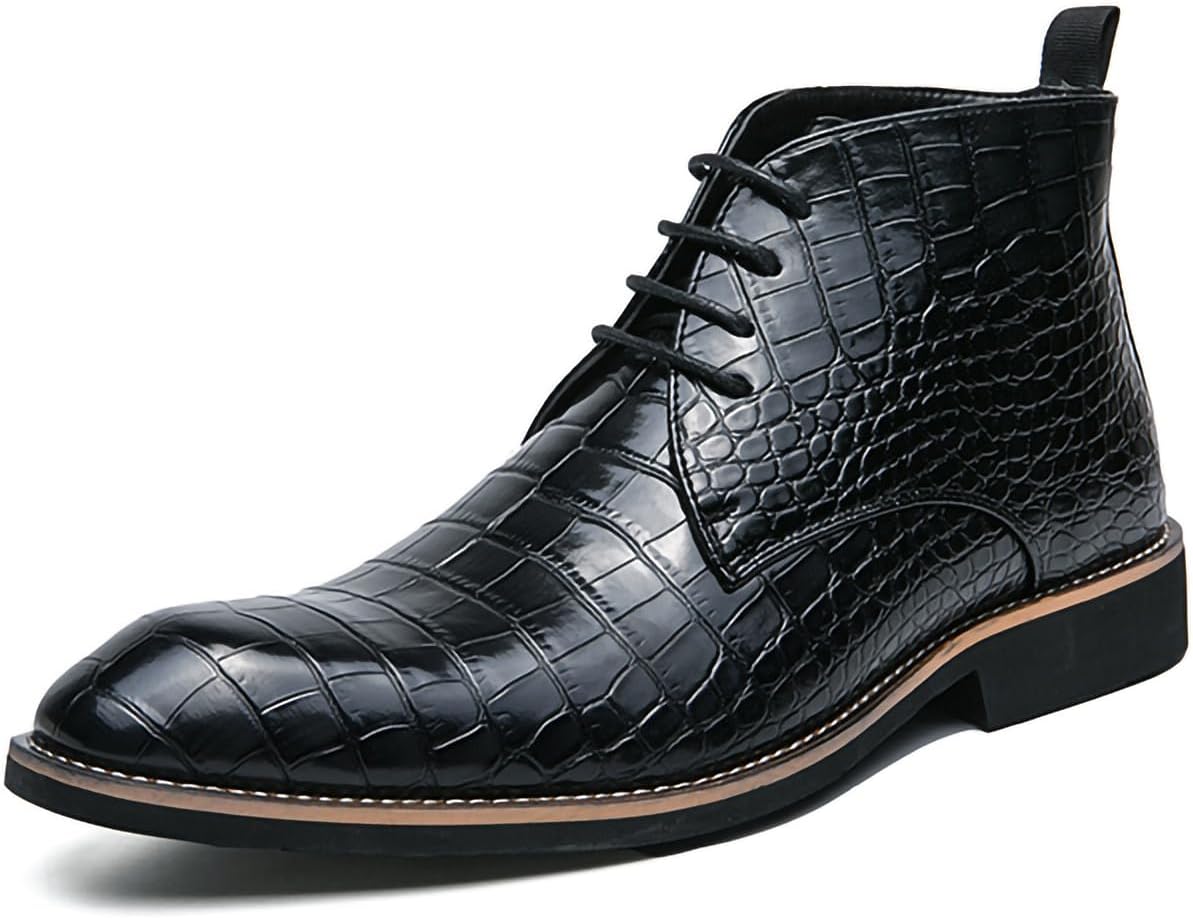 Мужские оксфорды на шнуровке из ПУ-кожи с узором под крокодила, ботинки-чукка до щиколотки Generic, черный
Мужские оксфорды на шнуровке из ПУ-кожи с узором под крокодила, ботинки-чукка до щиколотки Generic, черный