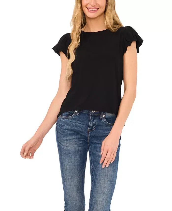 Женская футболка с бантом на спине и пузырьковыми рукавами Date Night Cap CeCe, черный
Женская футболка с бантом на спине и пузырьковыми рукавами Date Night Cap CeCe, черный