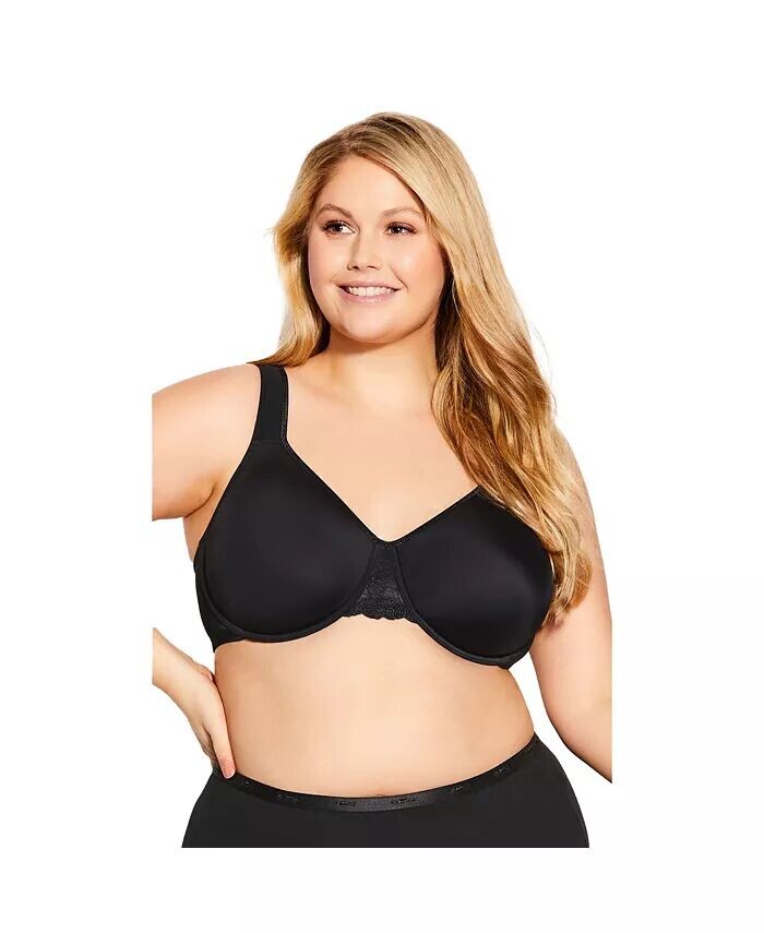 Гладкий бюстгальтер больших размеров Caress AVENUE, черный
Гладкий бюстгальтер больших размеров Caress AVENUE, черный