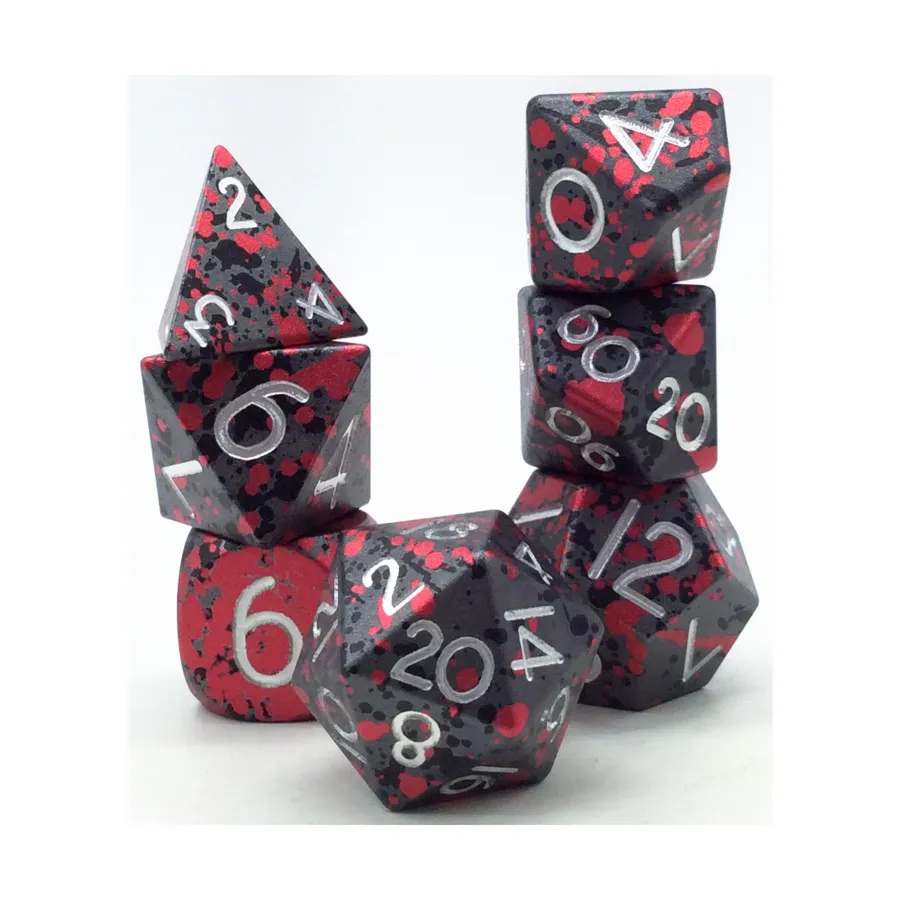 Набор из тройного анодированного полиэстера — серый, красный и черный (7), Aluminium Solid Dice (Level Up Dice)
Набор из тройного анодированного полиэстера — серый, красный и черный (7), Aluminium Solid Dice (Level Up Dice)