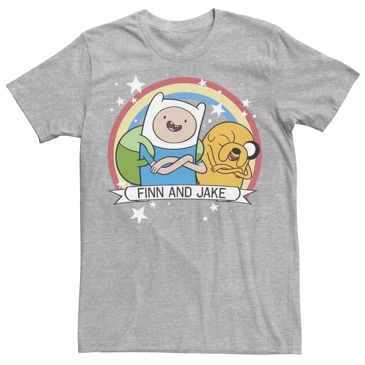 Мужская футболка CN Adventure Time Finn & Jake с радужным баннером Licensed Character
Мужская футболка CN Adventure Time Finn & Jake с радужным баннером Licensed Character