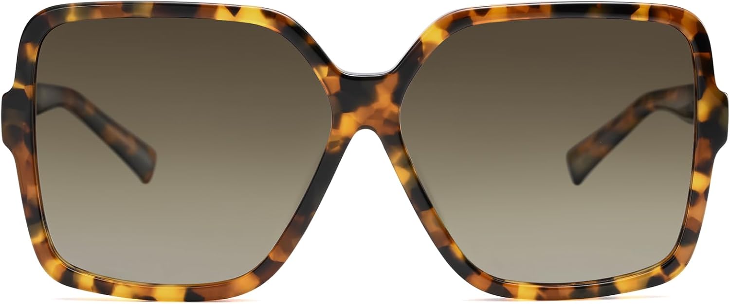 Солнцезащитные очки Dollger увеличенного квадратного размера для женщин, большие, широкие, модные, для мужчин, с защитой от УФ-излучения, унисекс, Acetate Frame Tortise -Polarized Lens
Солнцезащитные очки Dollger увеличенного квадратного размера для женщин, большие, широкие, модные, для мужчин, с защитой от УФ-излучения, унисекс, Acetate Frame Tortise -Polarized Lens