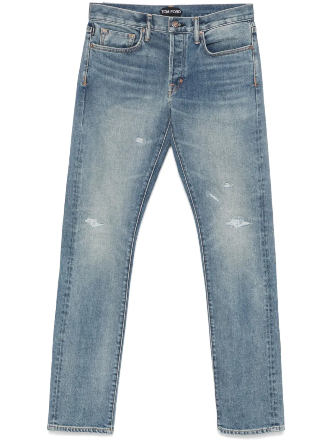 TOM FORD прямые джинсы с нашивкой-логотипом, синий
TOM FORD прямые джинсы с нашивкой-логотипом, синий
