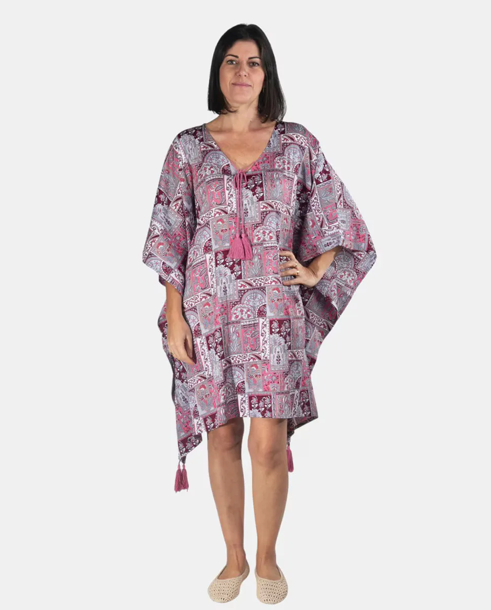 Кафтан с принтом пейсли Kbas, фуксия
Кафтан с принтом пейсли Kbas, фуксия