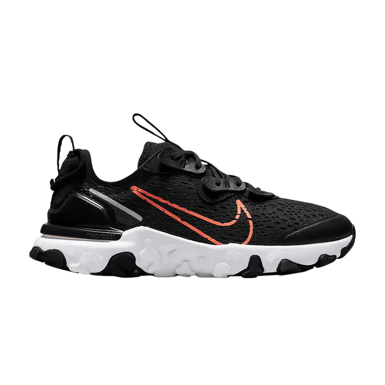 Кроссовки Nike React Vision GS 'Black Total Orange', черный
Кроссовки Nike React Vision GS 'Black Total Orange', черный
