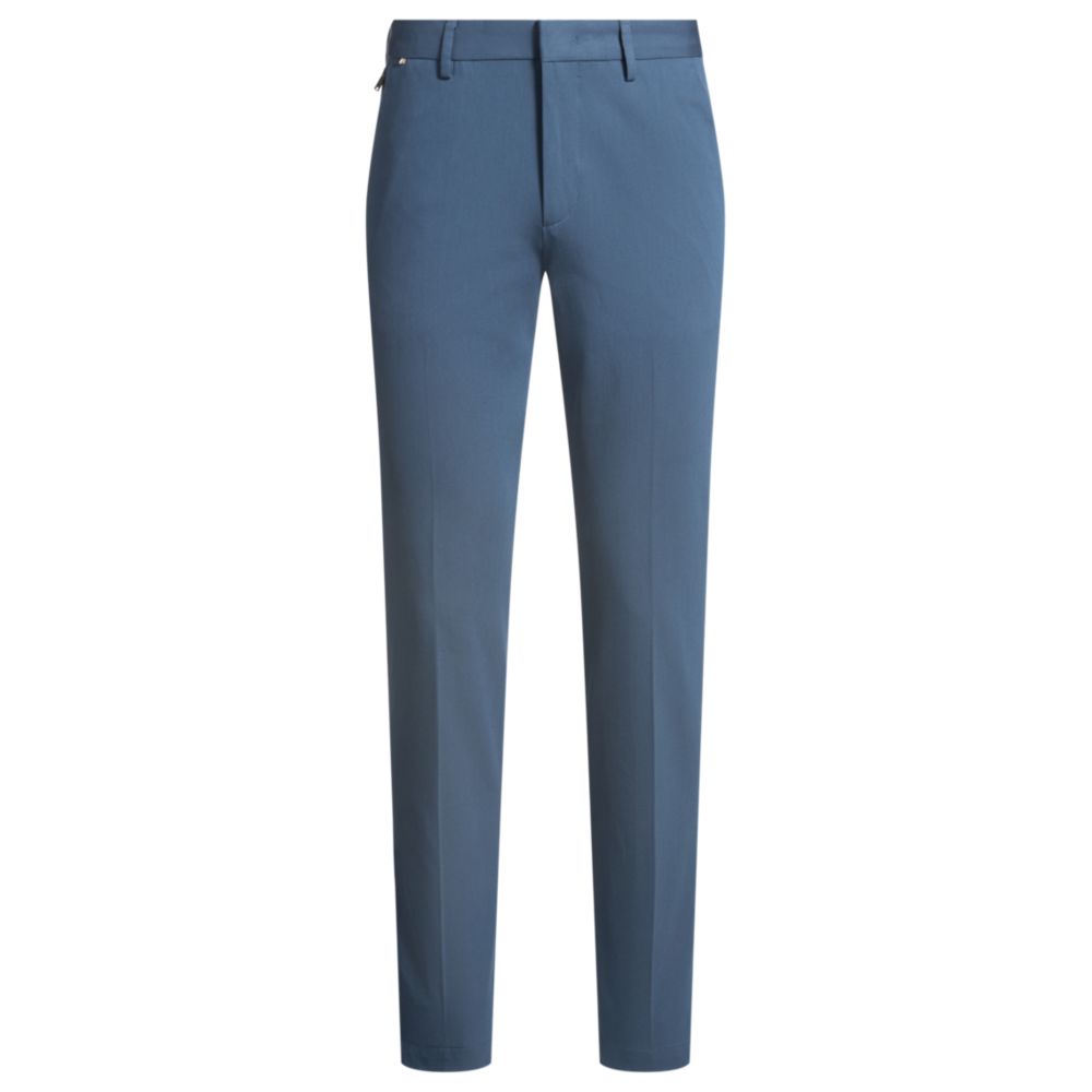 Узкие брюки из эластичного хлопка BOSS, синий
Узкие брюки из эластичного хлопка BOSS, синий