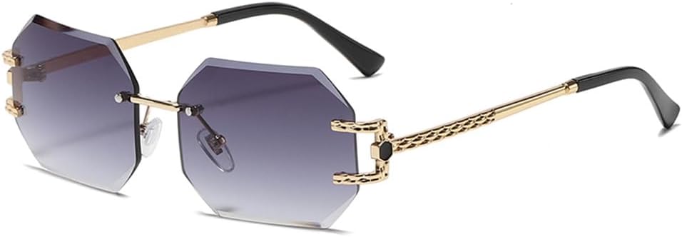 Ретро солнцезащитные очки для женщин, без оправы, многоугольные солнцезащитные очки, модные солнцезащитные очки с ограненными линзами, женские очки без оправы KTUCN, Grey
Ретро солнцезащитные очки для женщин, без оправы, многоугольные солнцезащитные очки, модные солнцезащитные очки с ограненными линзами, женские очки без оправы KTUCN, Grey