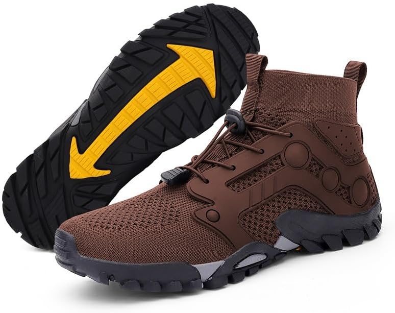 Мужские стильные высокие походные ботинки HCHCTRY, прочные, большого размера, удобные, с нескользящей шнуровкой, подходят для мужских активных видов спорта и отдыха на открытом воздухе, Coffee
Мужские стильные высокие походные ботинки HCHCTRY, прочные, большого размера, удобные, с нескользящей шнуровкой, подходят для мужских активных видов спорта и отдыха на открытом воздухе, Coffee