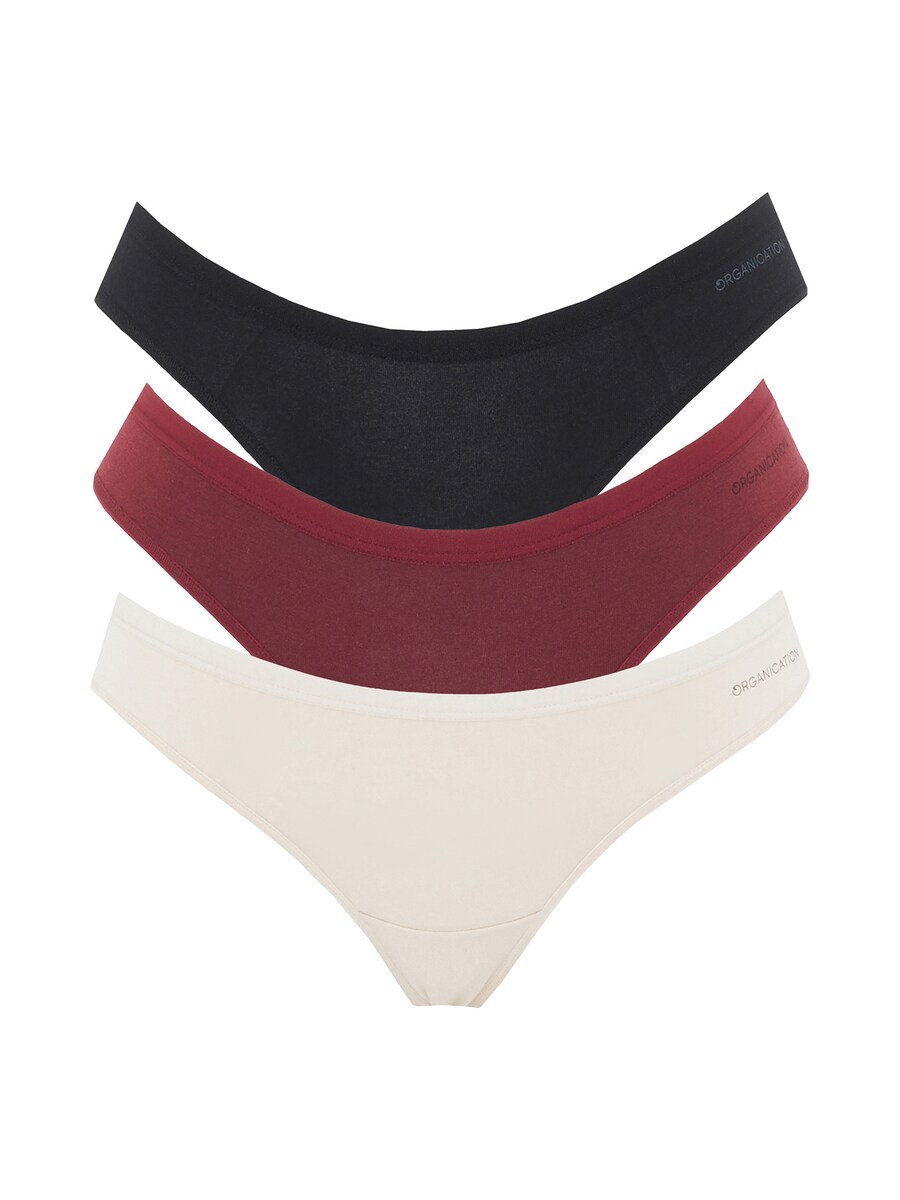 Трусики Organication, Bordeaux/Black/Wool White
Трусики Organication, Bordeaux/Black/Wool White