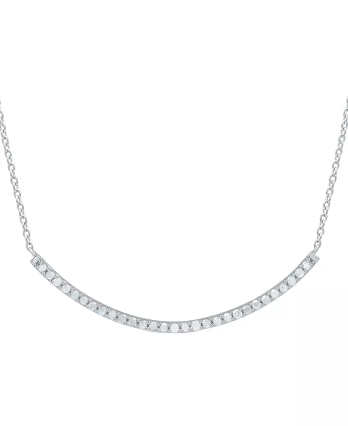 Ожерелье-воротник с бриллиантами в форме изогнутой планки, 16 дюймов (1/4 карата) из стерлингового серебра Marsala
Ожерелье-воротник с бриллиантами в форме изогнутой планки, 16 дюймов (1/4 карата) из стерлингового серебра Marsala