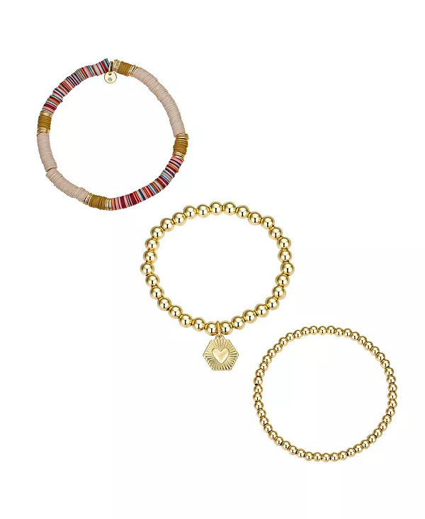 Комплект браслетов из разноцветных бисера в форме дискового сердца Unwritten, gold
Комплект браслетов из разноцветных бисера в форме дискового сердца Unwritten, gold