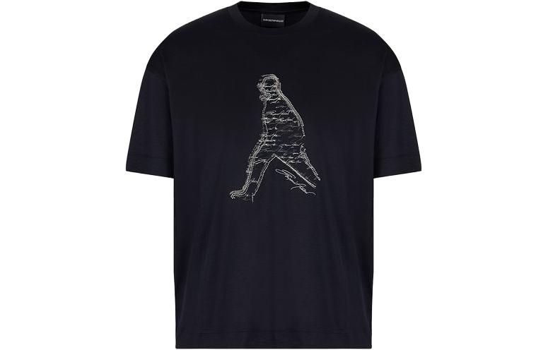 Футболка с принтом Casual с коротким рукавом и круглым вырезом Мужская морская синяя EMPORIO ARMANI
Футболка с принтом Casual с коротким рукавом и круглым вырезом Мужская морская синяя EMPORIO ARMANI