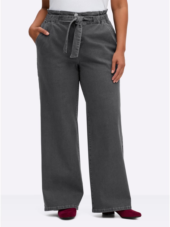 Джинсы из антрацитово-серого денима sheego
Джинсы из антрацитово-серого денима sheego