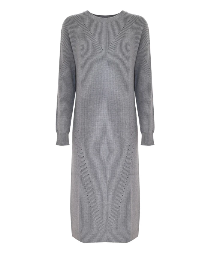 Элегантное трикотажное платье с деталями кружевного узора Kocca, серый
Элегантное трикотажное платье с деталями кружевного узора Kocca, серый