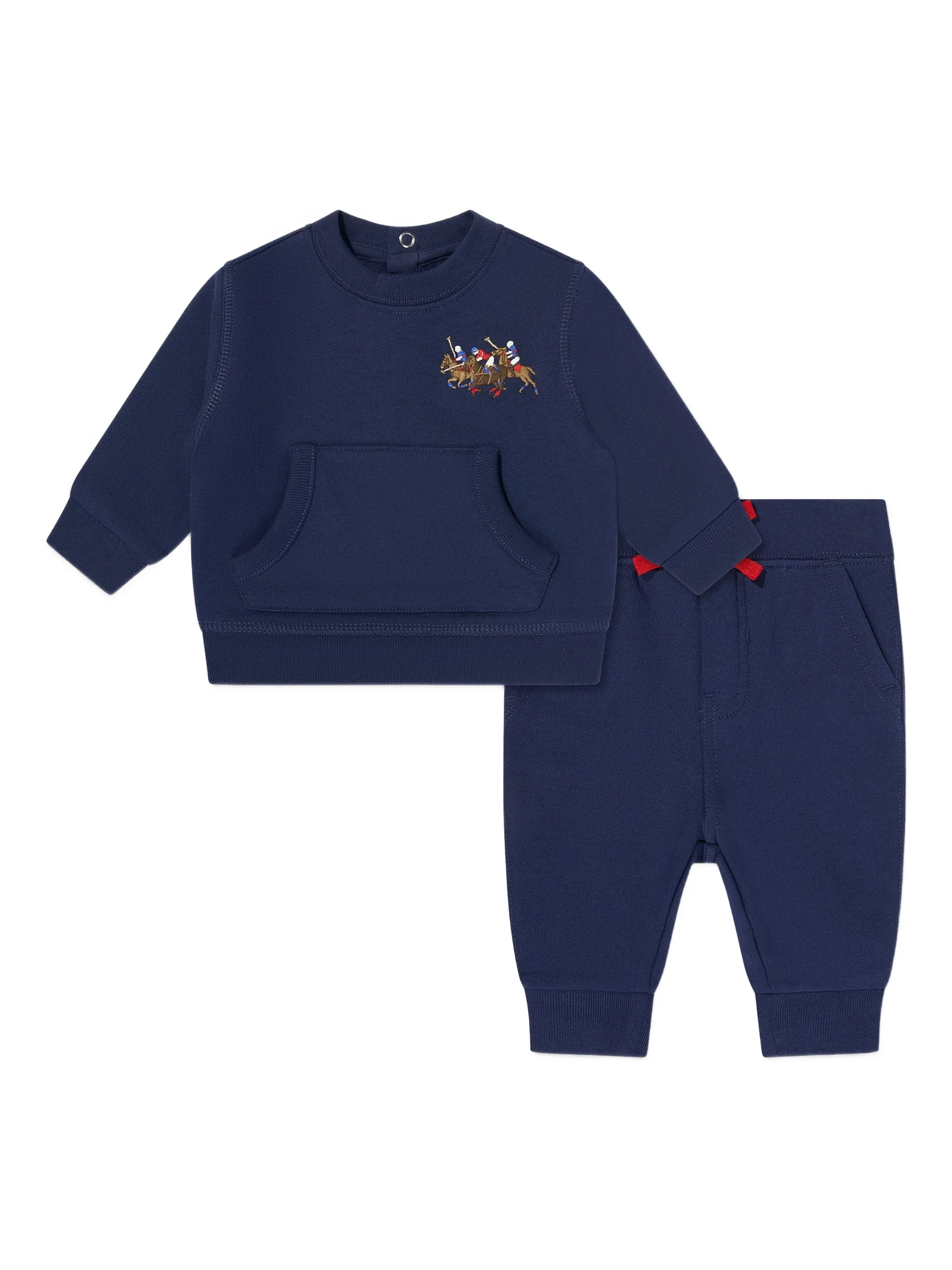 Спортивный костюм с вышивкой Polo Ralph Lauren Kids, синий
Спортивный костюм с вышивкой Polo Ralph Lauren Kids, синий