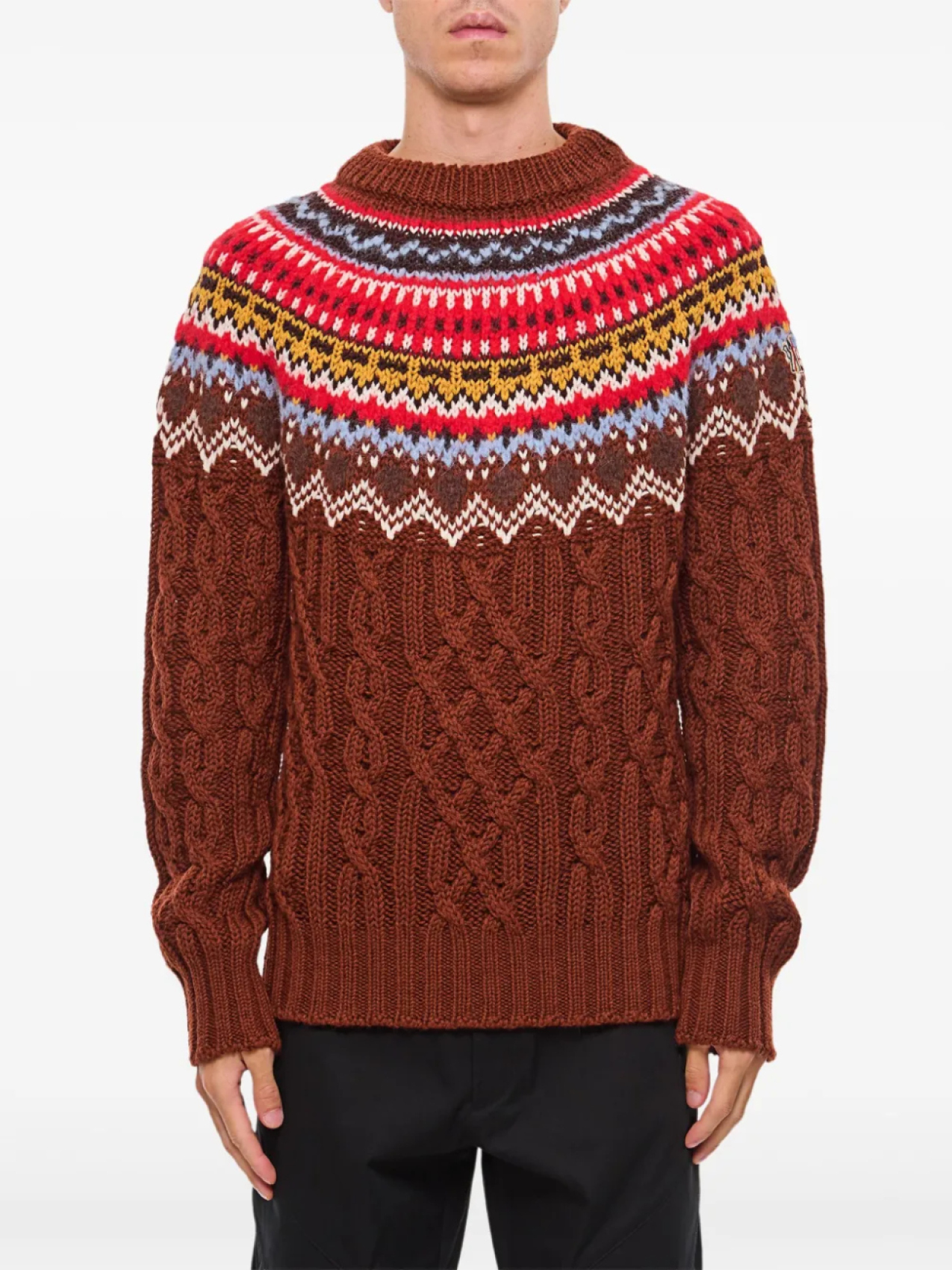 Свитер с круглым вырезом Moncler Grenoble, красный
Свитер с круглым вырезом Moncler Grenoble, красный