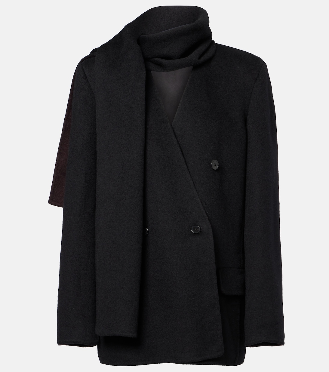 Кашемировая куртка Calitra с шарфом The Row, черный
Кашемировая куртка Calitra с шарфом The Row, черный