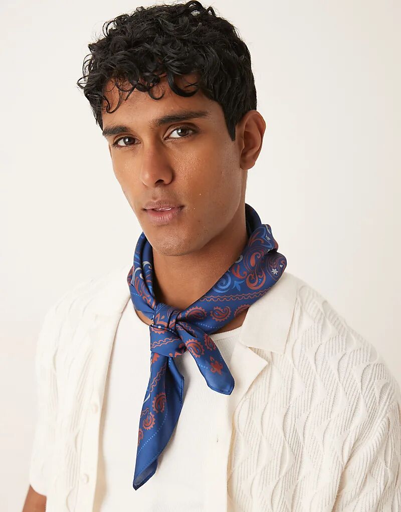 Атласный платок с принтом пейсли ASOS DESIGN синего и оранжевого цветов
Атласный платок с принтом пейсли ASOS DESIGN синего и оранжевого цветов