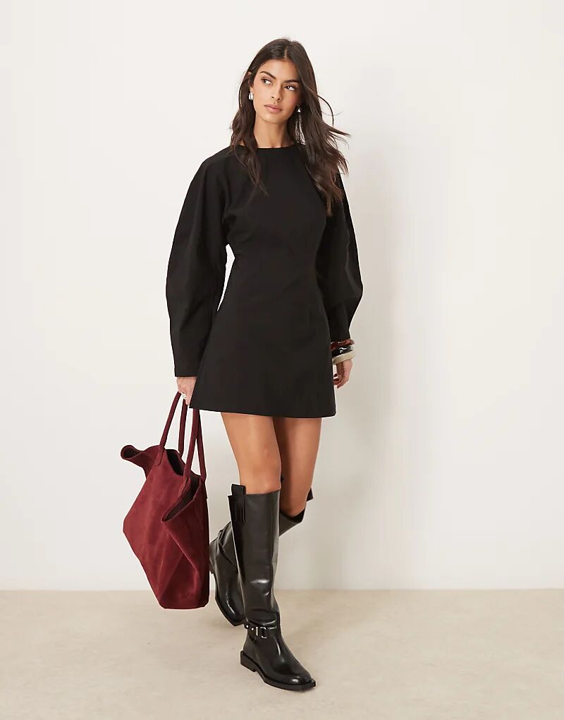 Мини-платье с рукавами-бочонками и зауженной талией черного цвета ASOS DESIGN
Мини-платье с рукавами-бочонками и зауженной талией черного цвета ASOS DESIGN