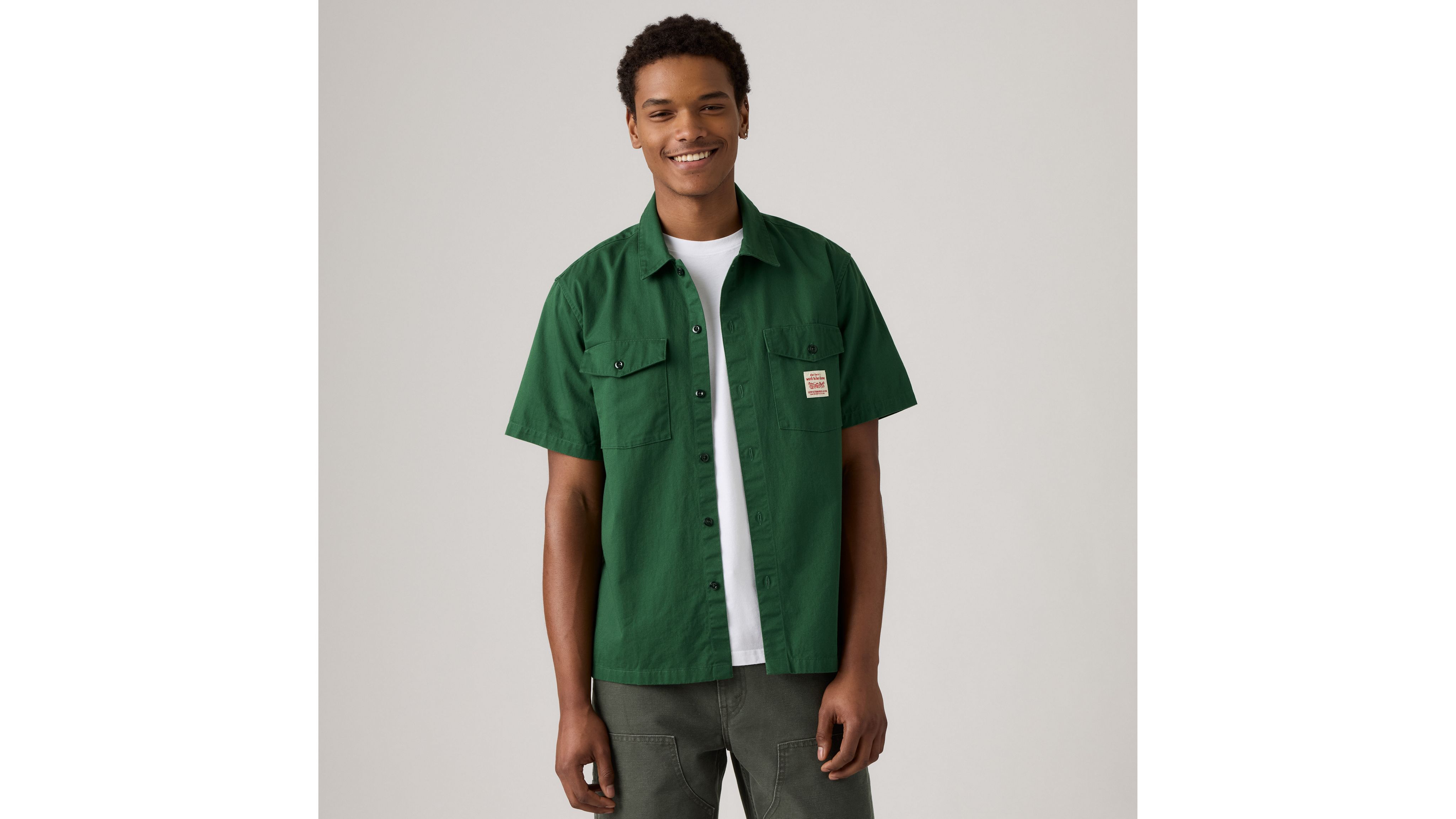 Рубашка рабочая с коротким рукавом Levi's, Dark Green - Green
Рубашка рабочая с коротким рукавом Levi's, Dark Green - Green