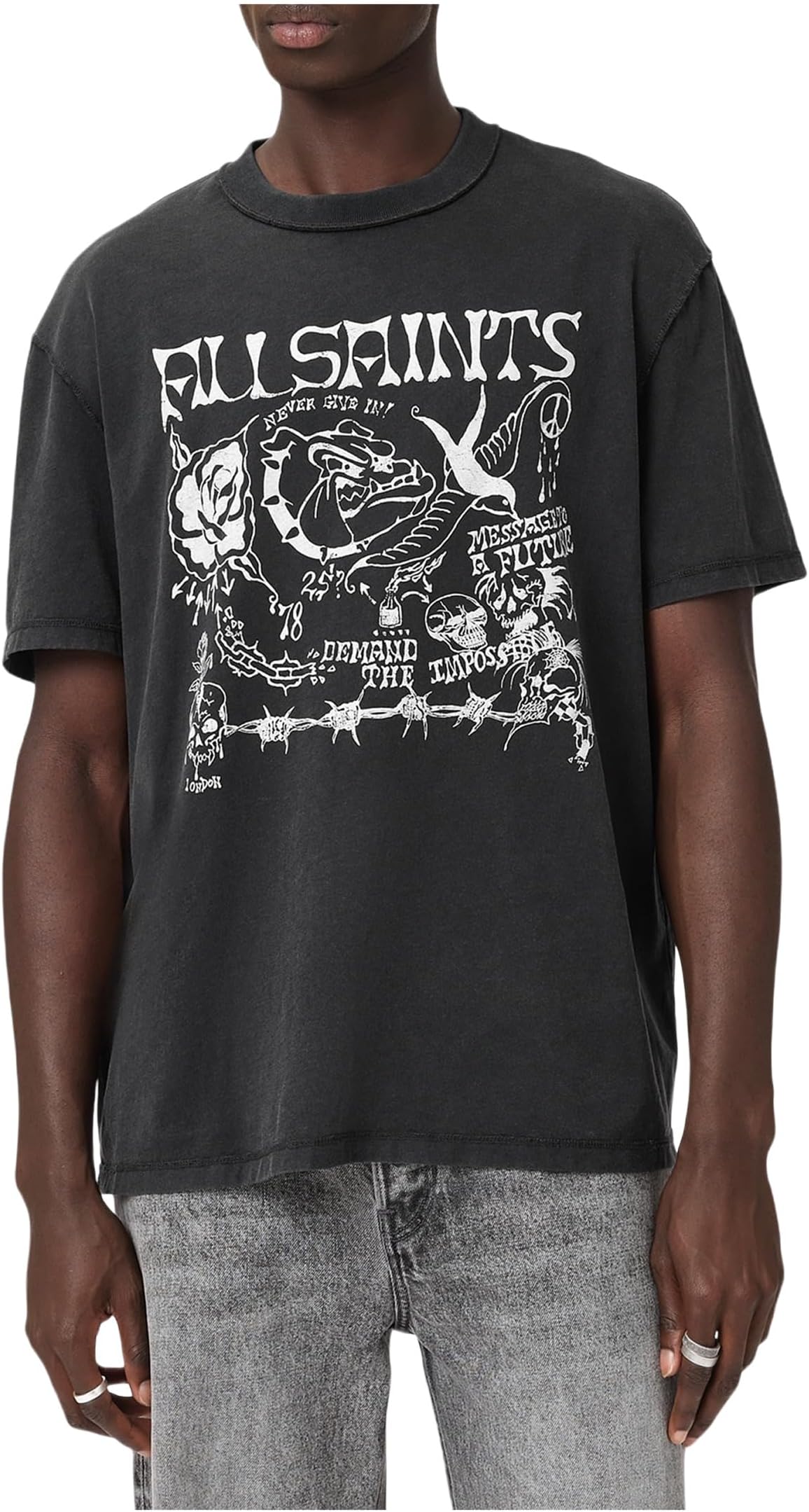 Мужская футболка Chingford с коротким рукавом AllSaints, Washed Black
Мужская футболка Chingford с коротким рукавом AllSaints, Washed Black