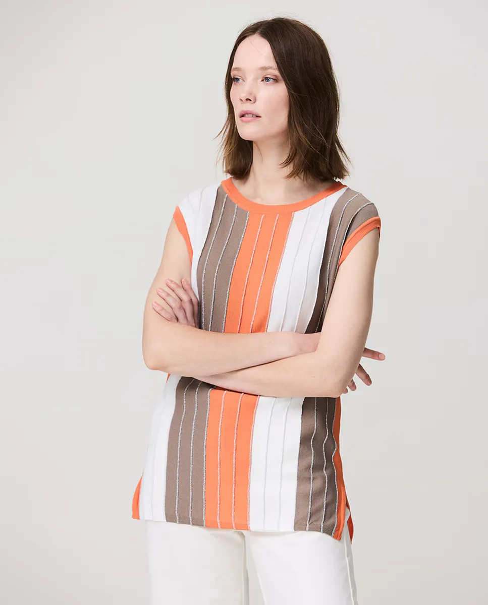 Женский джемпер в вертикальную полоску в стиле туники Escorpion, мультиколор
Женский джемпер в вертикальную полоску в стиле туники Escorpion, мультиколор