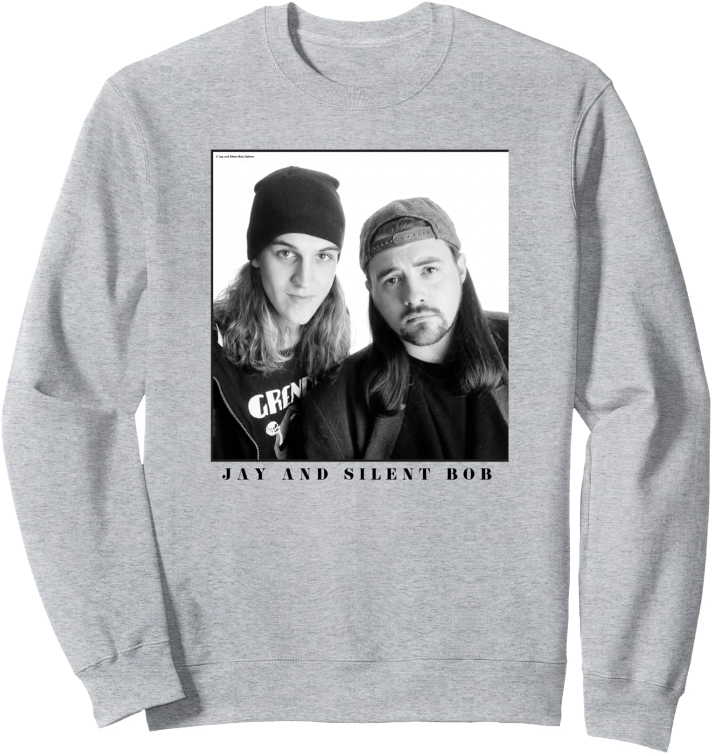 Толстовка с простым черно-белым портретом Джея и Молчаливого Боба в коробке Jay & Silent Bob
Толстовка с простым черно-белым портретом Джея и Молчаливого Боба в коробке Jay & Silent Bob