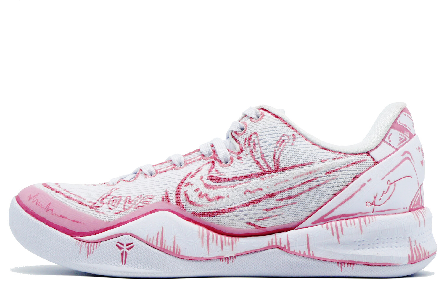 Баскетбольные кроссовки Kobe 8 унисекс с низким верхом розового/белого цвета Nike
Баскетбольные кроссовки Kobe 8 унисекс с низким верхом розового/белого цвета Nike