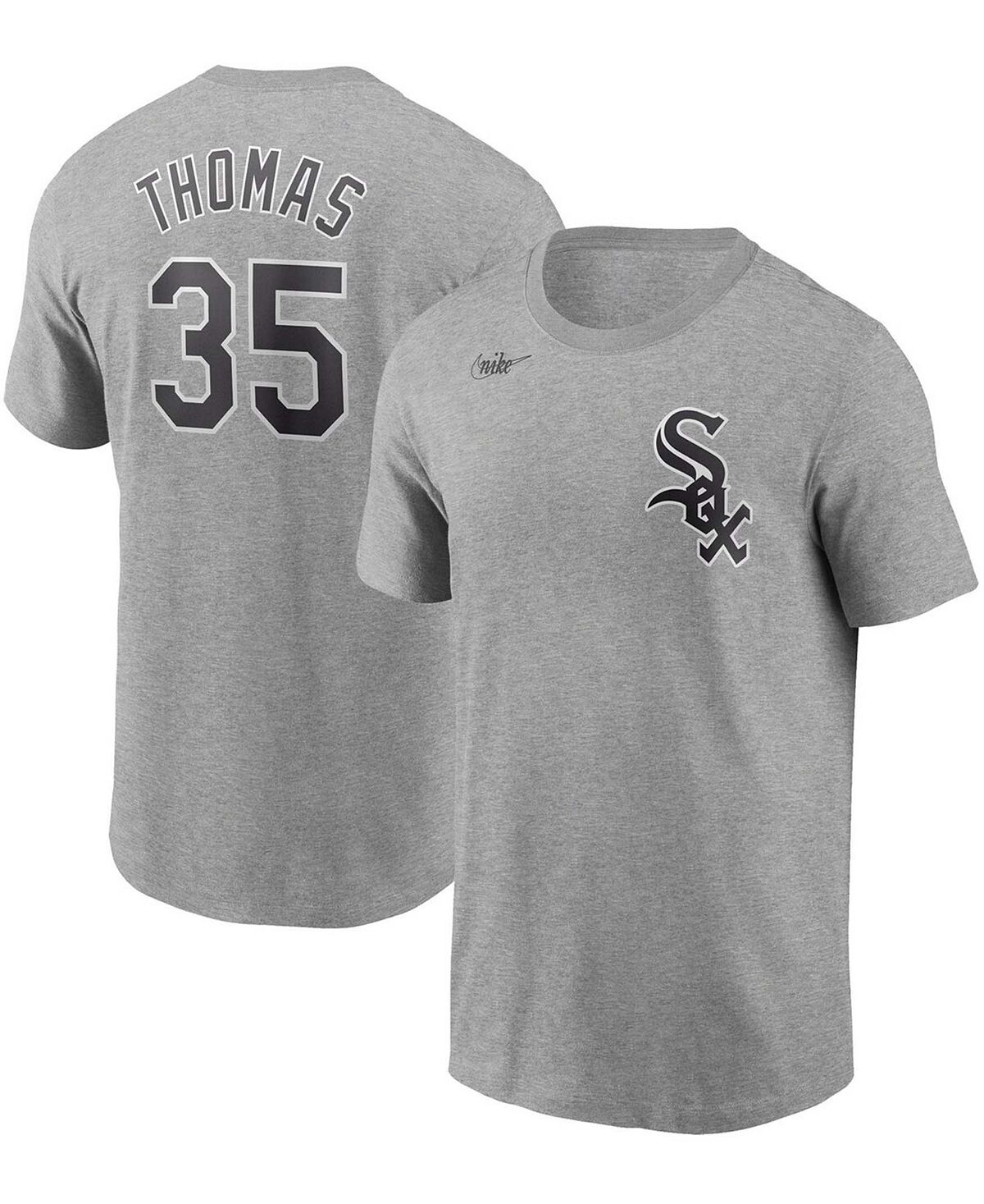 Мужская футболка Frank Thomas Grey Chicago White Sox Cooperstown Collection с именем и номером Nike
Мужская футболка Frank Thomas Grey Chicago White Sox Cooperstown Collection с именем и номером Nike