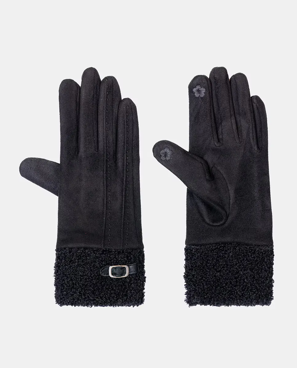 Перчатки типа серраж с манжетой из овчины Santacana, черный
Перчатки типа серраж с манжетой из овчины Santacana, черный