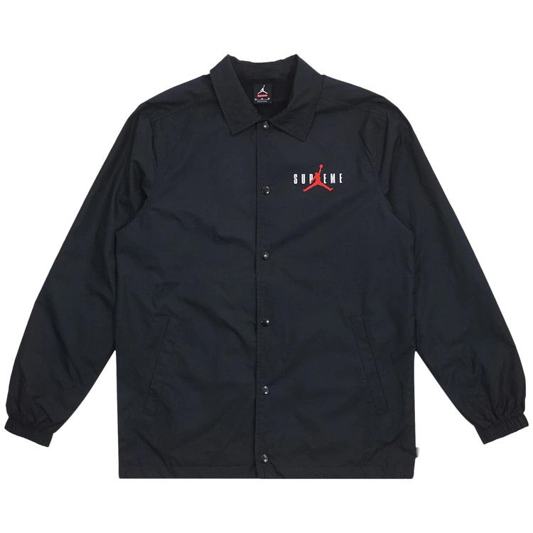 Куртка Supreme x Jordan Coaches Jacket, Black
Куртка Supreme x Jordan Coaches Jacket, Black