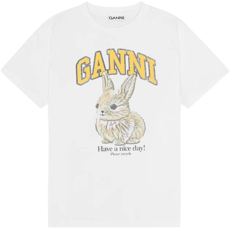 Футболка Bunny GANNI, ярко-белый
Футболка Bunny GANNI, ярко-белый