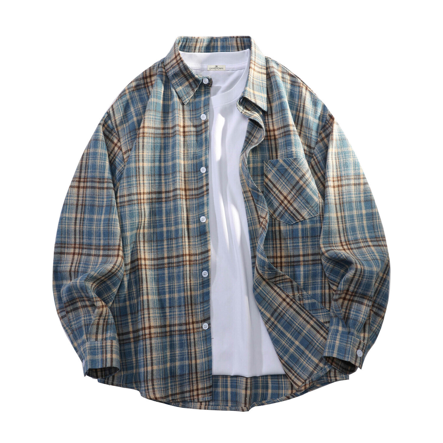 Рубашка унисекс LIVINGTOWN, синий
Рубашка унисекс LIVINGTOWN, синий