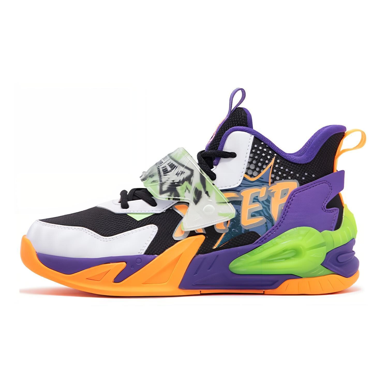 Детские баскетбольные кроссовки GS High-top Purple Xtep, черный 
Детские баскетбольные кроссовки GS High-top Purple Xtep, черный